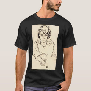 Camiseta Egon Schiele - Mulher sentada