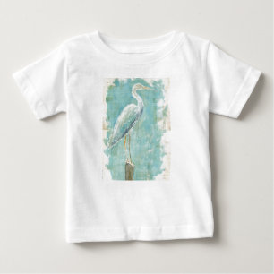 Camiseta Egret tropical dos pássaros   ainda