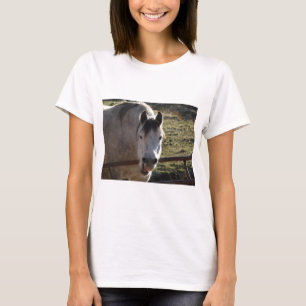 Camiseta Égua cinzenta engraçada