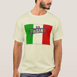 Camiseta Eh bandeira de Paisano w/Italian