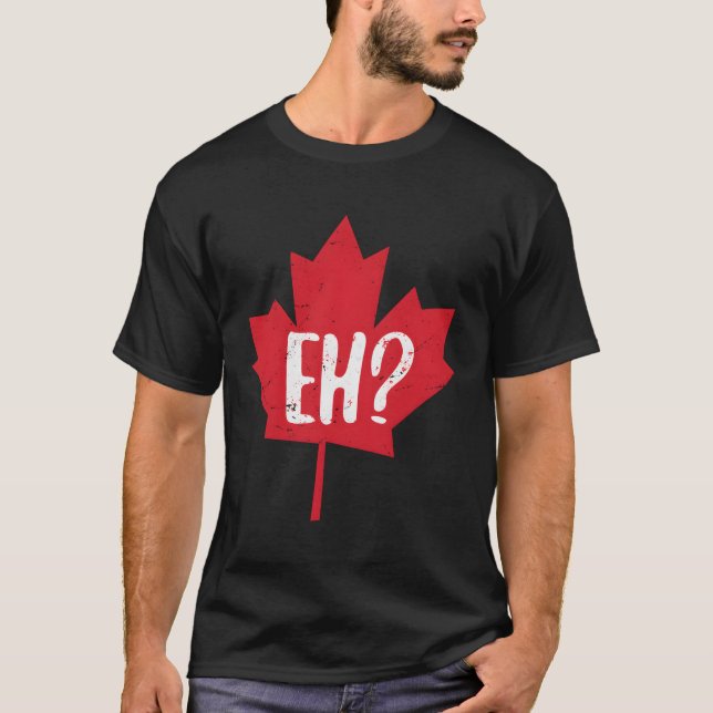 Camiseta Eh Canada Day Maple Leaf Eh Team Flag Canadense (Frente)