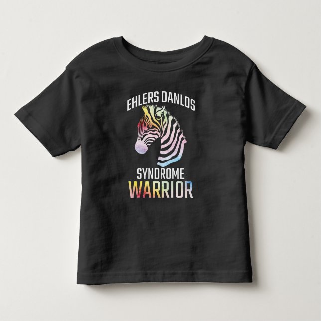 Camiseta Ehlers Danlos Advertence Gift EDS Warrior Zebra (Frente)