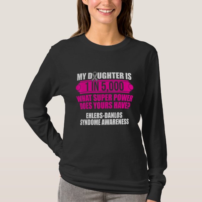 Camiseta Ehlers Danlos Sindrome Sensibilização Guerreira Fi (Frente)