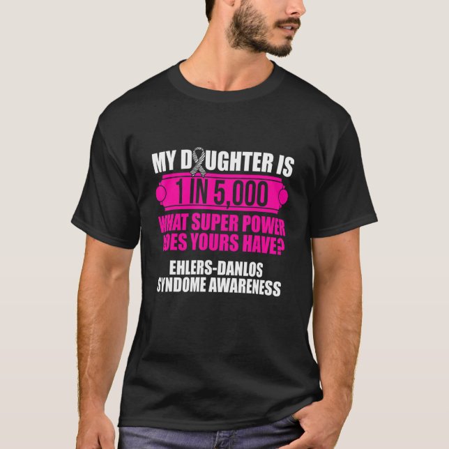 Camiseta Ehlers Danlos Sindrome Sensibilização Guerreira Fi (Frente)