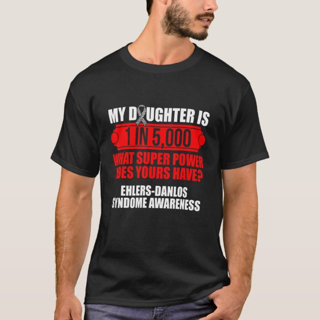 Camiseta Ehlers Danlos Sindrome Sensibilização Guerreira Fi (Frente)