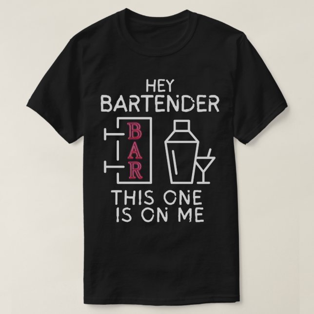 Camiseta Ei Barman, este é por minha conta (Frente do Design)