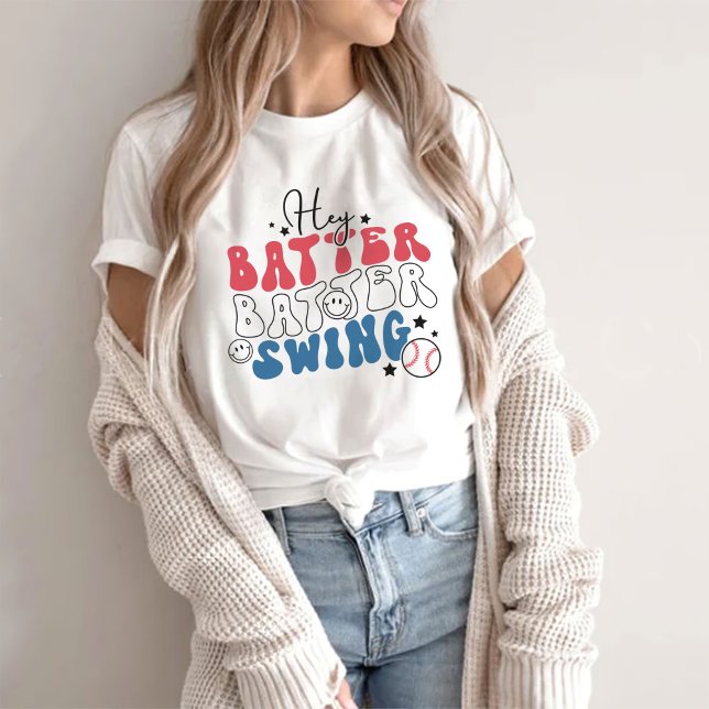 Camiseta Ei Batter Swing, Baseball (Criador carregado)