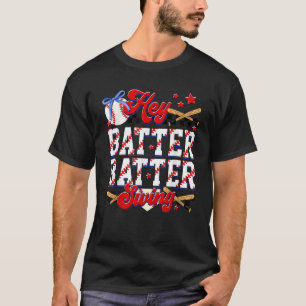 Camiseta Ei Batter Swing Baseball Coquette Arco Mãe Irmã