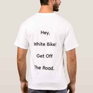 Camiseta Ei, Bicicleta Branca Saia da Estrada Hankamer Artj