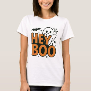 Camiseta Ei Boo Curiosa Alameda das Mulheres Laranja e Es