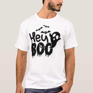 Camiseta Ei Boo Halloween Divertido