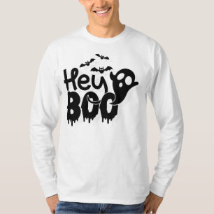 Camiseta Ei Boo Halloween Divertido