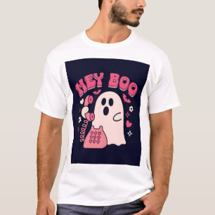 Camiseta Ei Boo Piada Telefone Rosa Fantasma Vintage Alô