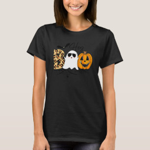 Camiseta Ei Boo Pumpkin Boo Crew Halloween Boo Halloween C