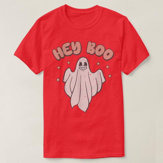 Camiseta Ei Boo Retro Ghost Ghost Fall Season Pas (Frente do Design)