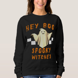 Camiseta Ei, bruxas assustadoras, fantasma fofo, Dia de as 