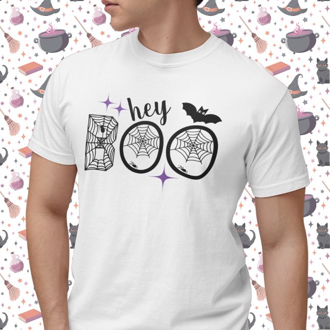 Camiseta Ei & Bye Boo Halloween Bat e Web (This item is for display purposes only to illustrate the design element. )