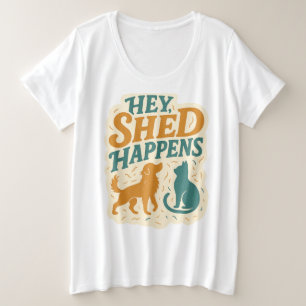 Camiseta Ei, Cabelo Cai: Humor de Pelo de Animal