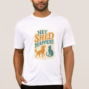 Camiseta Ei, Cabelo Cai: Humor de Pelo de Animal