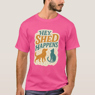 Camiseta Ei, Cabelo Cai: Humor de Pelo de Animal