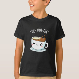 Camiseta Ei Chá Engraçado Cuppa Tea Pun Dark BG