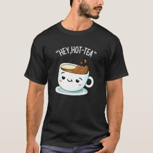 Camiseta Ei Chá Engraçado Cuppa Tea Pun Dark BG