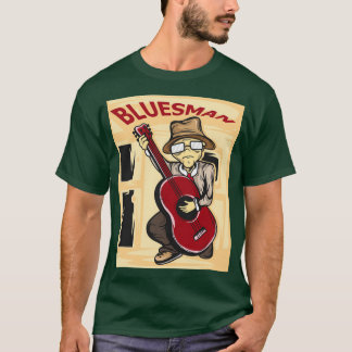 Camiseta Ei, Consiga Este Único Detalhado Dizendo Blues Man