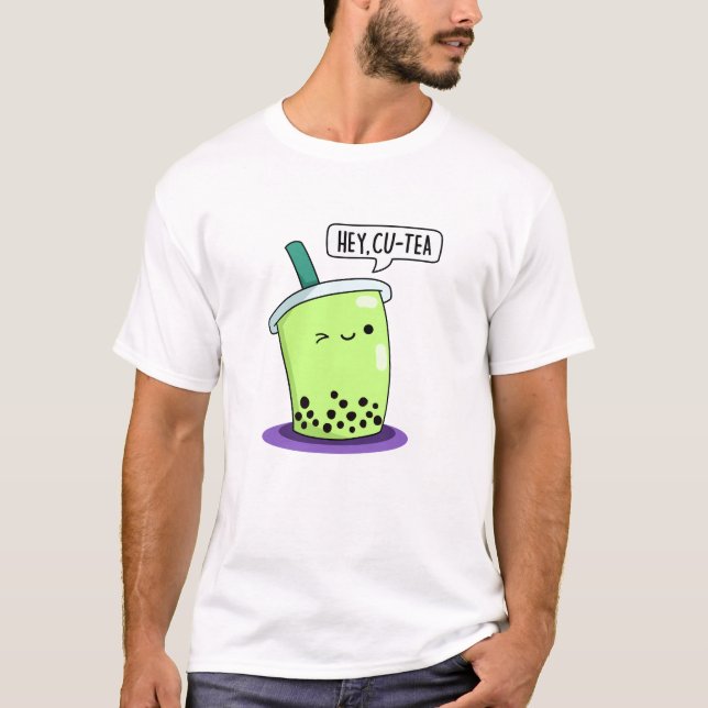 Camiseta Ei Cu-Tea Funny Boba Tea Pun (Frente)