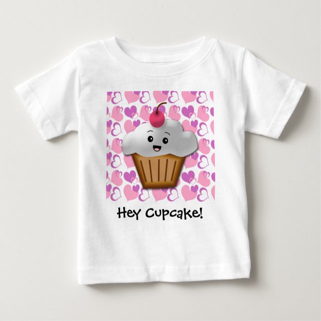 Camiseta Ei Cupcake Cute Kawaii Baby (Frente)