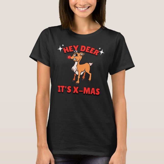 Camiseta Ei Deer, é X-Mas (Frente)