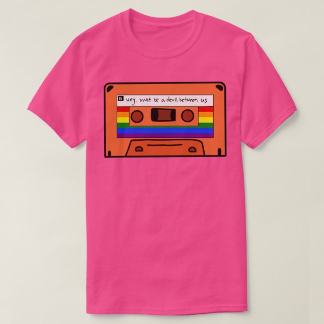 Camiseta Ei, deve ser um diabo entre a nossa Mixtape de 199 (Frente do Design)