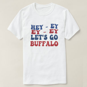 Camiseta Ei-Ei Vamos Buffalo Nova York Fã de Esportes de Bu