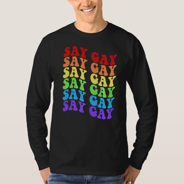 Camiseta Ei Florida Diga Gay Lgbtq Rainbow Pride (Frente)