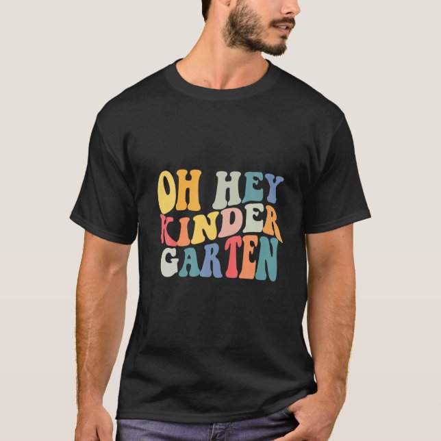 Camiseta Ei, Jardim De Infância De Volta À Escola Para Prof (Frente)