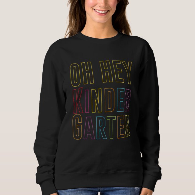 Camiseta Ei, Jardim de Infância de Volta à Escola Para Prof (Frente)