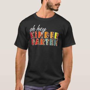 Camiseta Ei, Jardim De Infância Leopard De Volta À Escola P