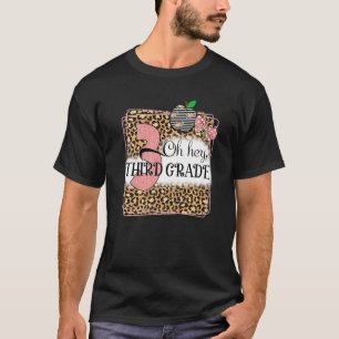 Camiseta Ei, Leopardo De Terceiro Ano De Volta Às Crianças