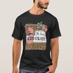 Camiseta Ei, Leopardo De Terceiro Ano De Volta Às Crianças 
