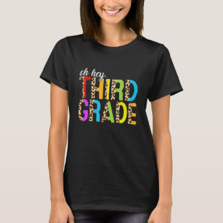 Camiseta Ei Leopardo do 3º ano de volta à escola