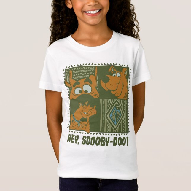Camiseta Ei Scooby-Doo Tribal Square Graphic (Frente)