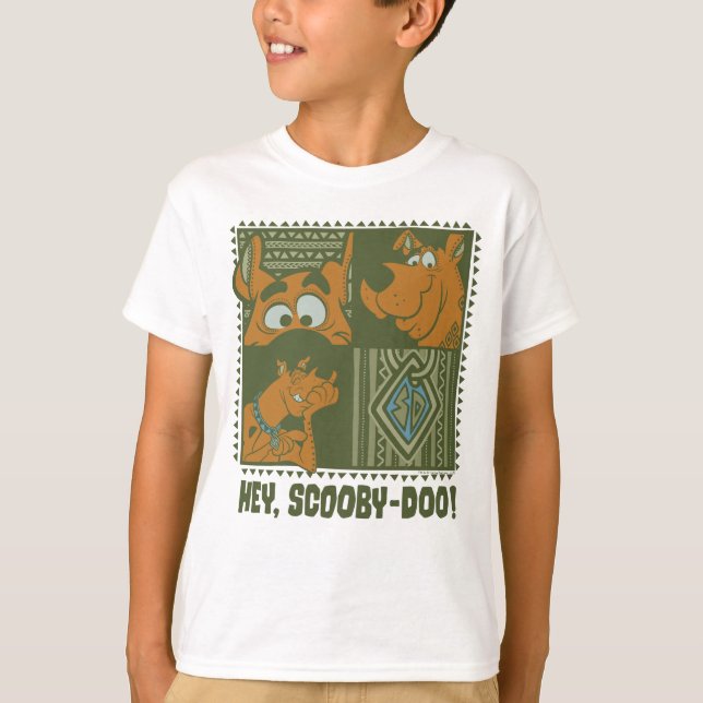 Camiseta Ei Scooby-Doo Tribal Square Graphic (Frente)