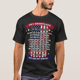 Camiseta Ei Snowflake, Pai do Exército Orgulhoso