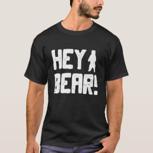 Camiseta Ei Urso Caminhando Lá Fora, Survi do Urso Negro Gr