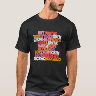 Camiseta Ei, Você, A Tripulação Robusta no Estilo de Grafit