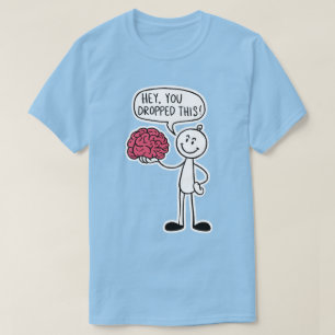 Camiseta Ei, Você Deixou Este Cérebro Engraçado Casais Humo
