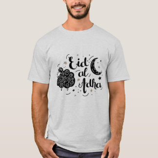 Camiseta eid adha mubarak para todos os muçulmanos do mundo