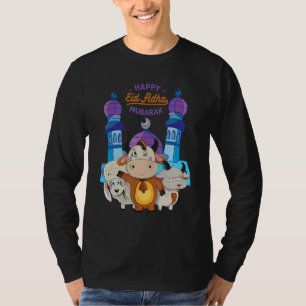 Camiseta Eid Al Adha Eid Mubarak Feliz Dia do Eid Muçulmano