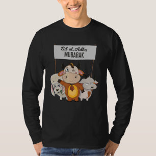 Camiseta Eid Al Adha Eid Mubarak Feliz Muçulmano do Dia do