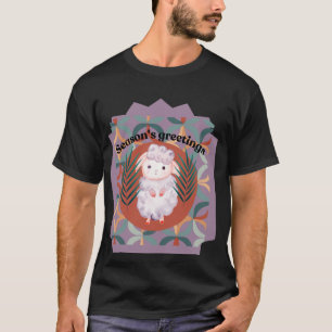 Camiseta Eid Al-Adha em rosa — Um Toco Artístico Animado