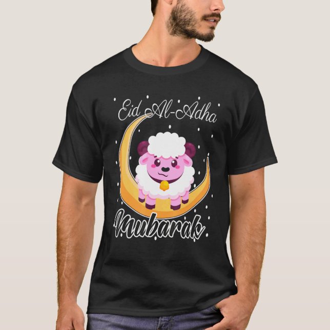 Camiseta Eid Al Adha Mubarak Legal Islâmico Feliz Eid Al Ad (Frente)